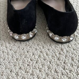 Miu Miu Velvet Bow Flats